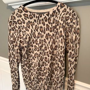 Banana Republic animal print light sweater